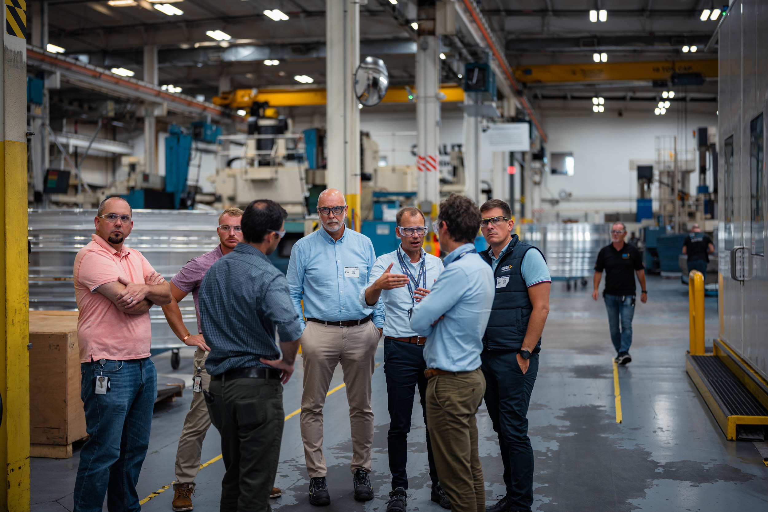 Ansatte i GKN Aerospace på plass i Newington