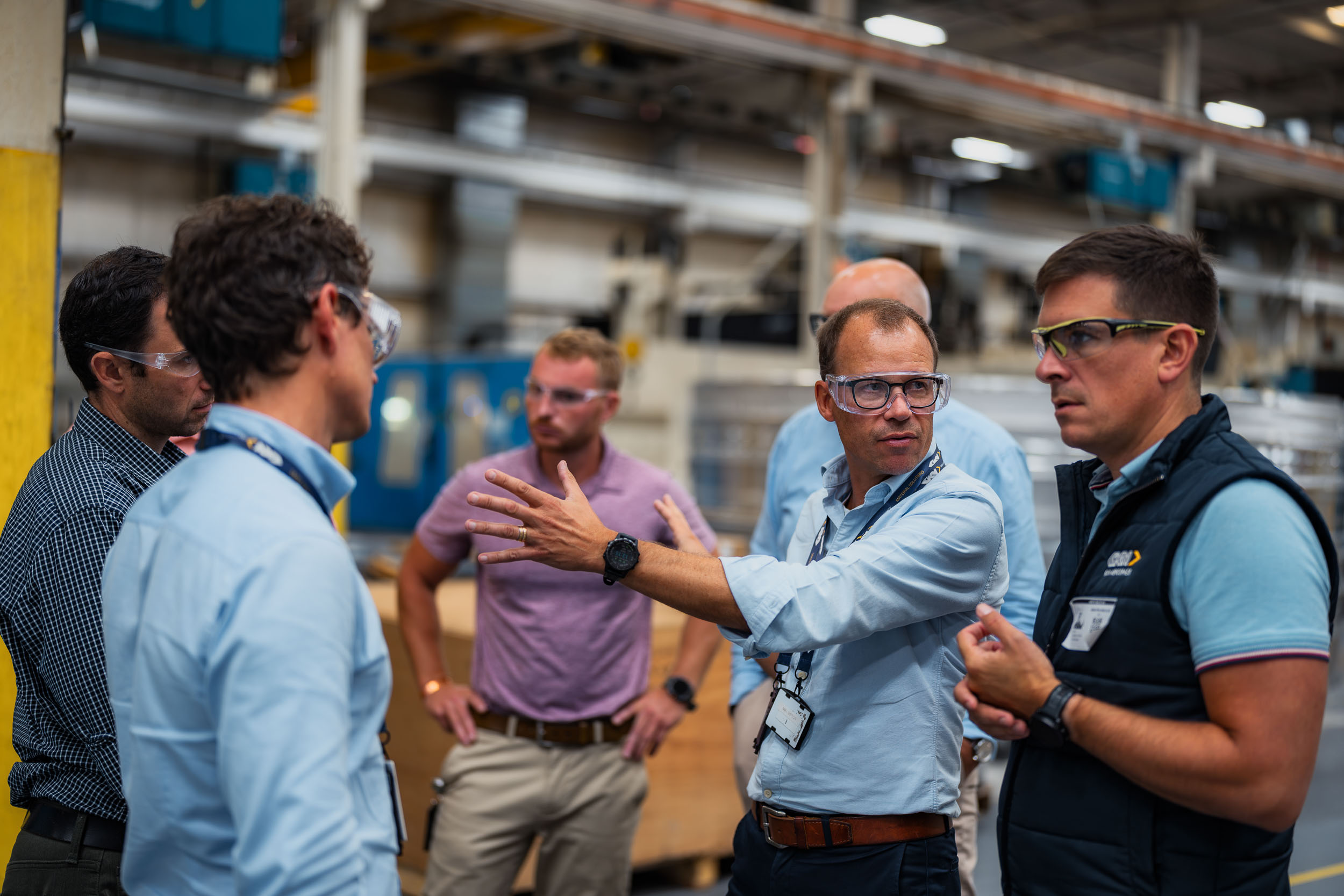 Ansatte i GKN Aerospace på plass i Newington