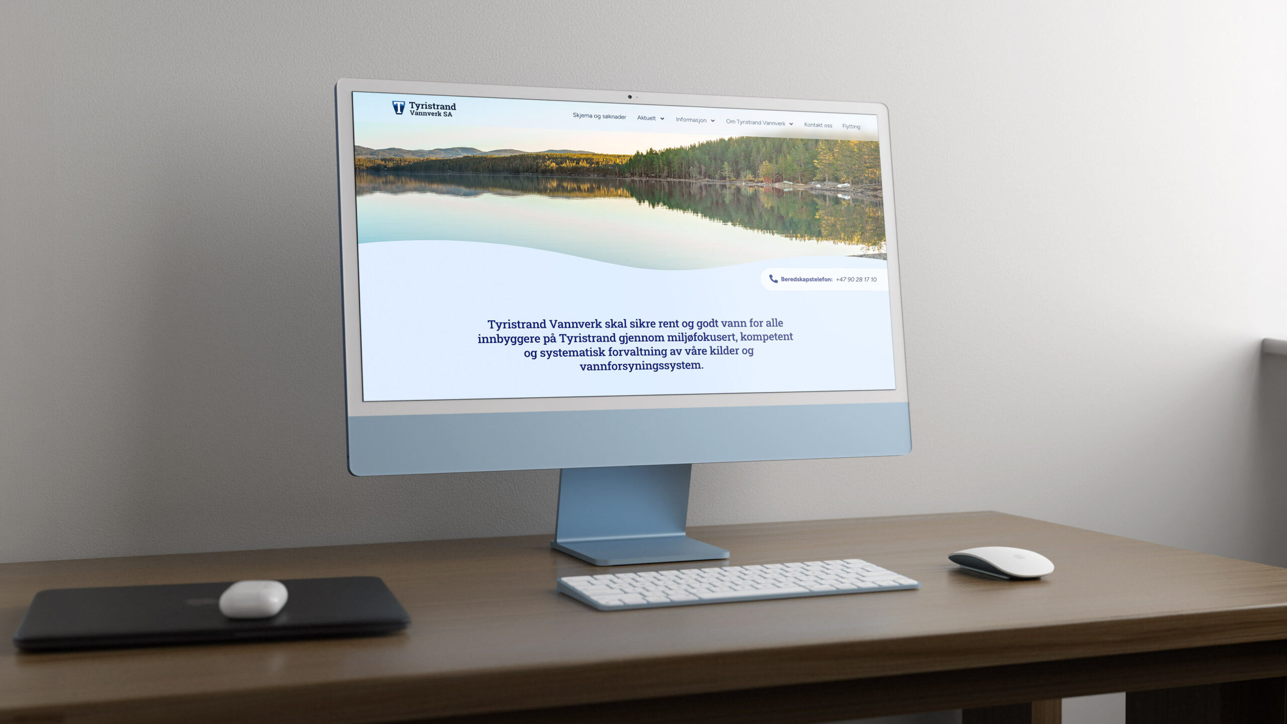 Nettside for Tyristrand Vannverk